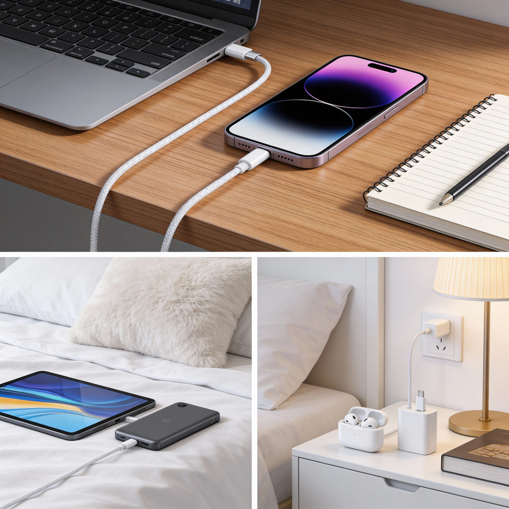 ⚡ Cargador USB-C de Carga Rápida — Potencia que Acompaña Tu Ritmo